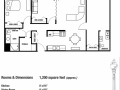 2 Bedroom Luxery - 1,200 Sq. Ft.