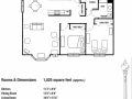 2 Bedroom Deluxe - 1,025 Sq. Ft.
