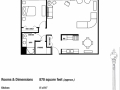 1 Bedroom Luxery - 870 Sq. Ft.