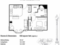 1 Bedroom - 550 Sq. Ft.