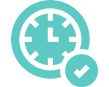 cyan clock icon