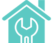 cyan house maintenance icon