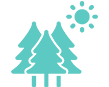 cyan outdoor icon