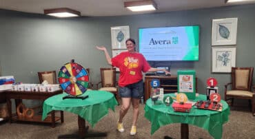 price is right game show setup in common room