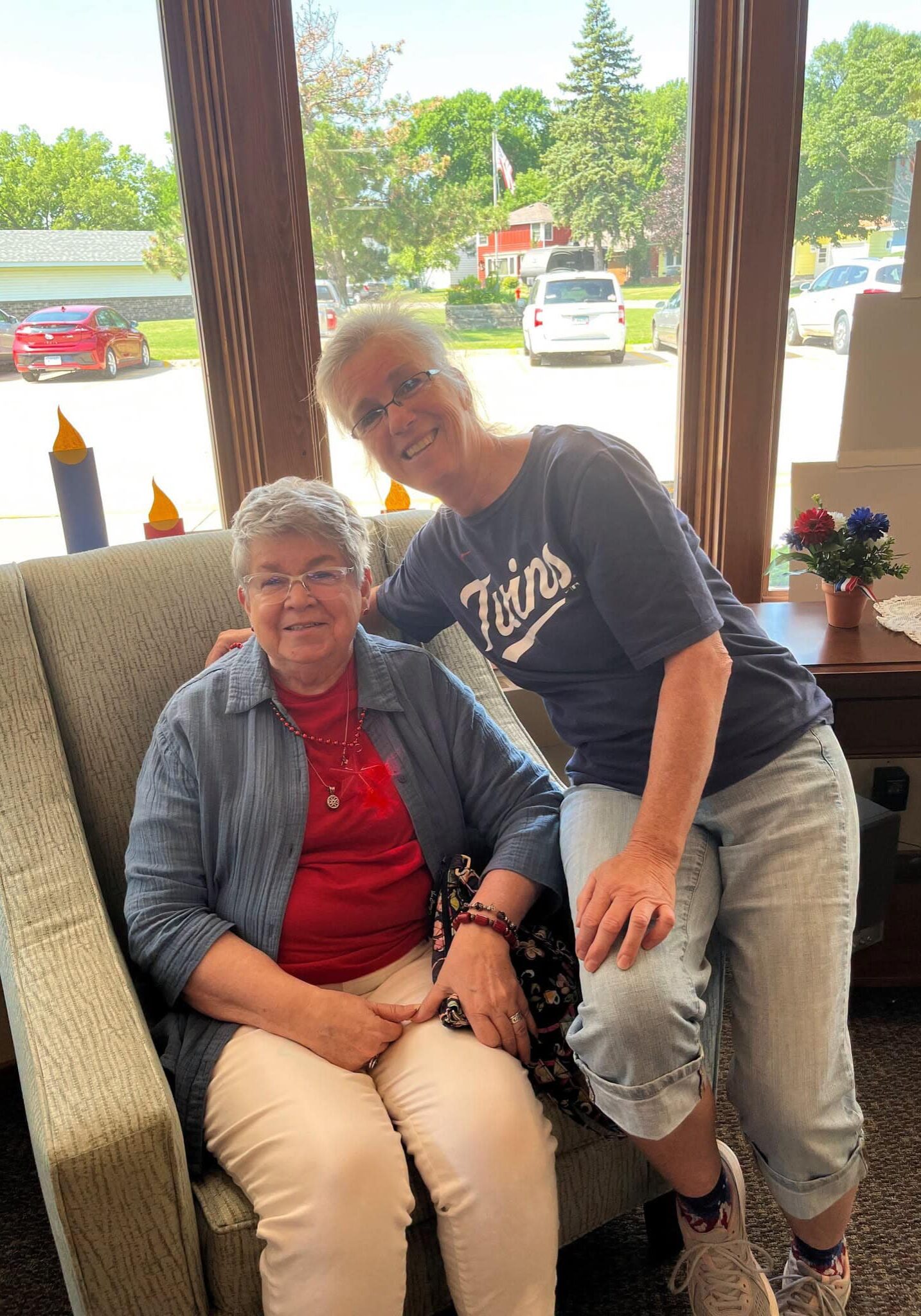 two women sitting on chair at Hill Street Place